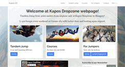 Desktop Screenshot of kaposdz.hu